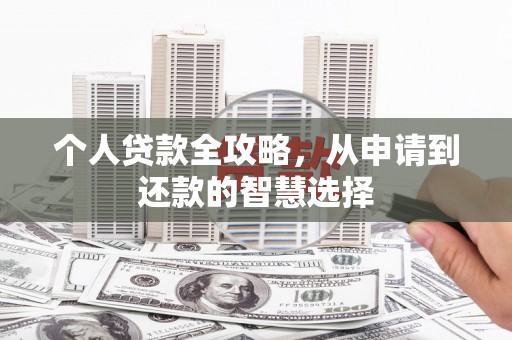 暖暖个人贷款全攻略，从申请到还款的智慧选择