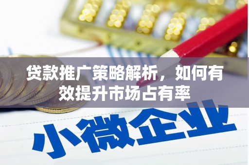 暖暖贷款推广策略解析，如何有效提升市场占有率