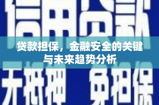 暖暖贷款担保，金融安全的关键与未来趋势分析
