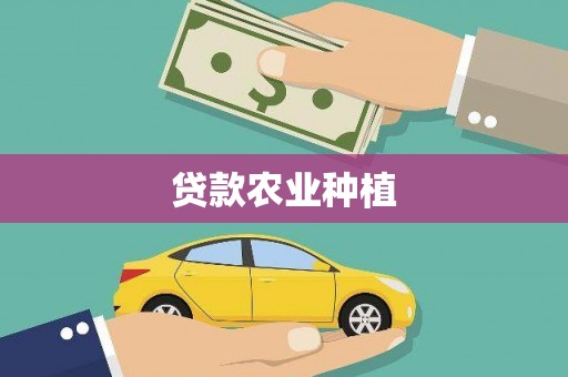 暖暖贷款农业种植