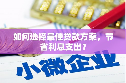 暖暖如何选择最佳贷款方案，节省利息支出？