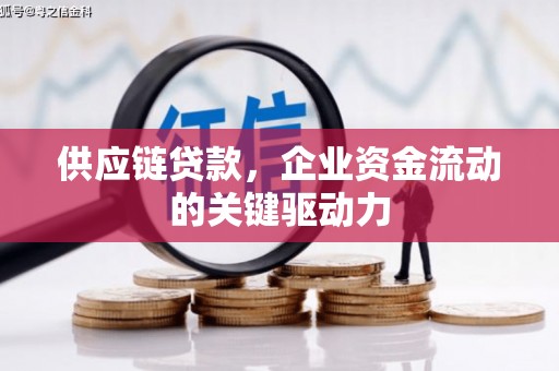 暖暖供应链贷款，企业资金流动的关键驱动力