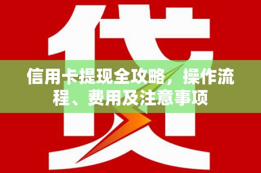 暖暖信用卡提现全攻略，操作流程、费用及注意事项