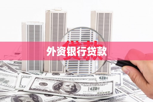 暖暖外资银行贷款