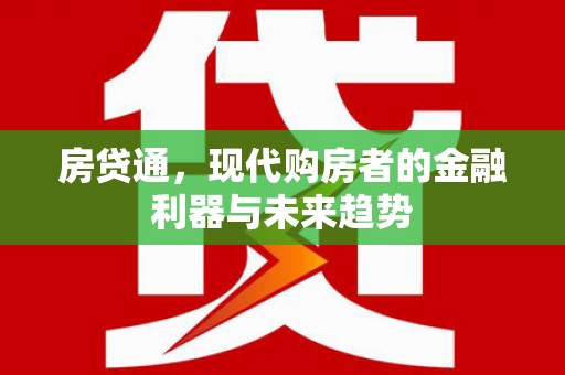 暖暖房贷通，现代购房者的金融利器与未来趋势