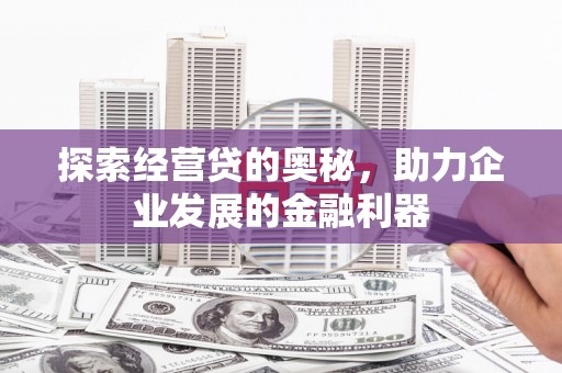 暖暖探索经营贷的奥秘，助力企业发展的金融利器