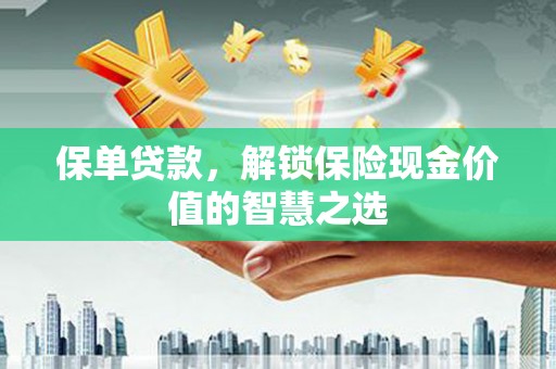 暖暖保单贷款，解锁保险现金价值的智慧之选