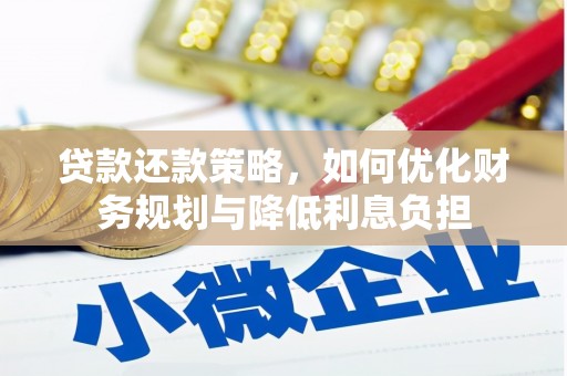 暖暖贷款还款策略，如何优化财务规划与降低利息负担