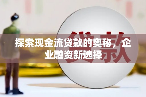 暖暖探索现金流贷款的奥秘，企业融资新选择