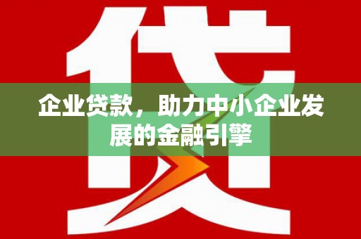 暖暖企业贷款，助力中小企业发展的金融引擎