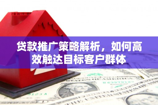 暖暖贷款推广策略解析，如何高效触达目标客户群体