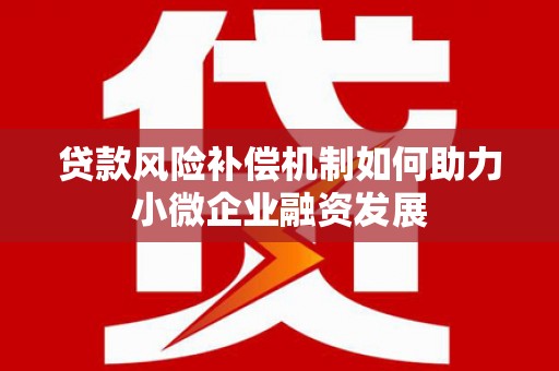 暖暖贷款风险补偿机制如何助力小微企业融资发展