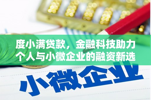 暖暖度小满贷款，金融科技助力个人与小微企业的融资新选择