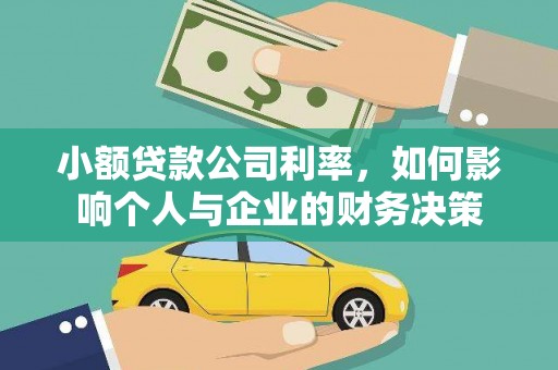 暖暖小额贷款公司利率，如何影响个人与企业的财务决策