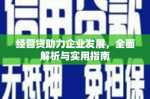 暖暖经营贷助力企业发展，全面解析与实用指南