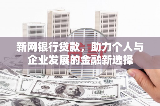 暖暖新网银行贷款，助力个人与企业发展的金融新选择