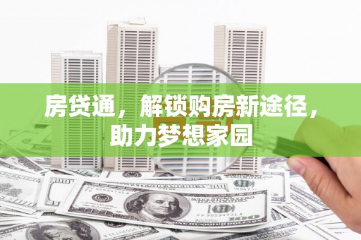 暖暖房贷通，解锁购房新途径，助力梦想家园