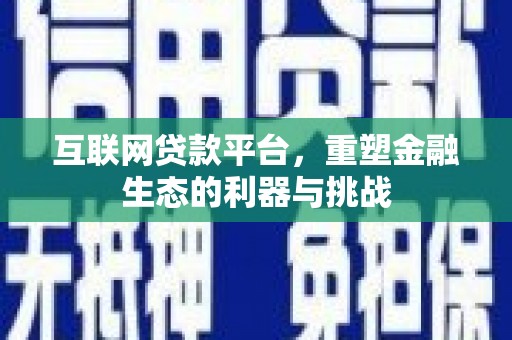 暖暖互联网贷款平台，重塑金融生态的利器与挑战