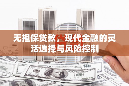 暖暖无担保贷款，现代金融的灵活选择与风险控制