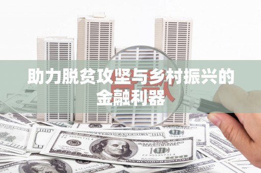 暖暖助力脱贫攻坚与乡村振兴的金融利器
