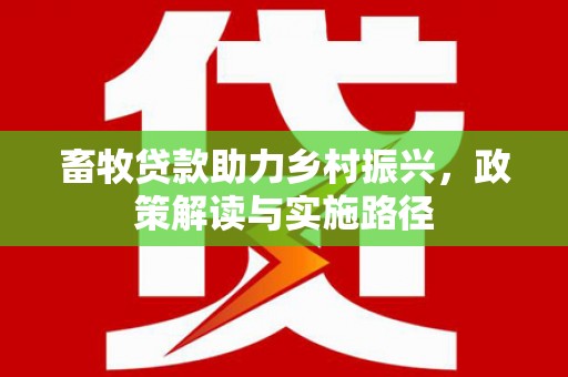 暖暖畜牧贷款助力乡村振兴，政策解读与实施路径
