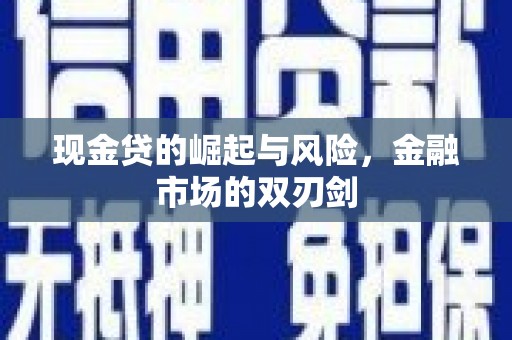 暖暖现金贷的崛起与风险，金融市场的双刃剑