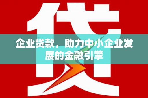 暖暖企业贷款，助力中小企业发展的金融引擎
