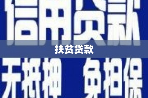 暖暖扶贫贷款