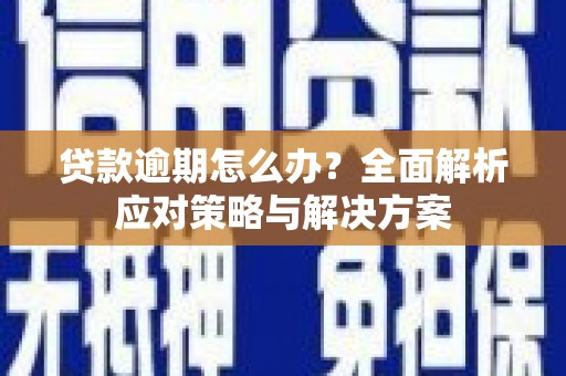 暖暖贷款逾期怎么办？全面解析应对策略与解决方案
