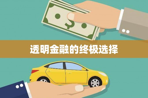 暖暖透明金融的终极选择