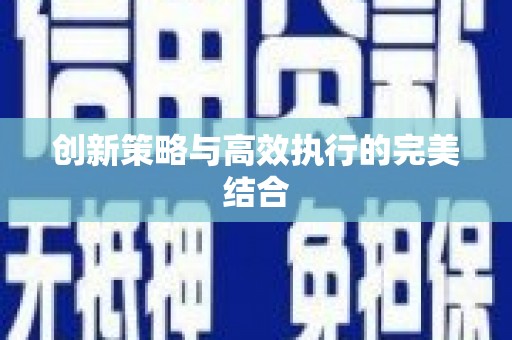 暖暖创新策略与高效执行的完美结合